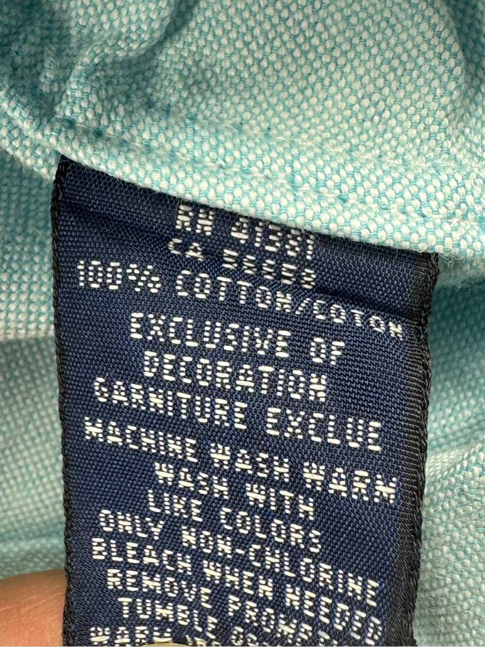 Polo Oxford Light Blue Button Down Shirt Slim Fit Women Size 6 - Picture 8 of 10